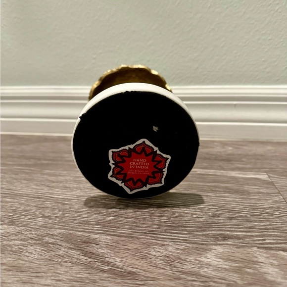 Gold Mushroom Metal Figurine with Marble stand/base. NWT - Picture 5 of 8